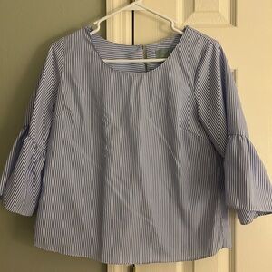 Blue Striped Women's Top